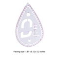 thumbnail image 3 of Cateissary Multifunctional Button Positioning Ruler Good Toughness Various Exquisite Convenient Rulers Styles DIY Quilting Transparent Type3 NO3, 3 of 6