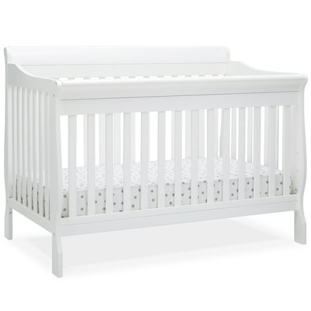 Delta Children Canton Deluxe 6 In 1 Convertible Crib Bianca White