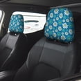 thumbnail image 2 of Kdxio Daisies Flowers Pattern Print 2 Piece Car Head Rest Covers Set Auto Front/Rear Seats Headrest Cover Universal Fit Most Cars,Sedan, SUV, 2 of 9