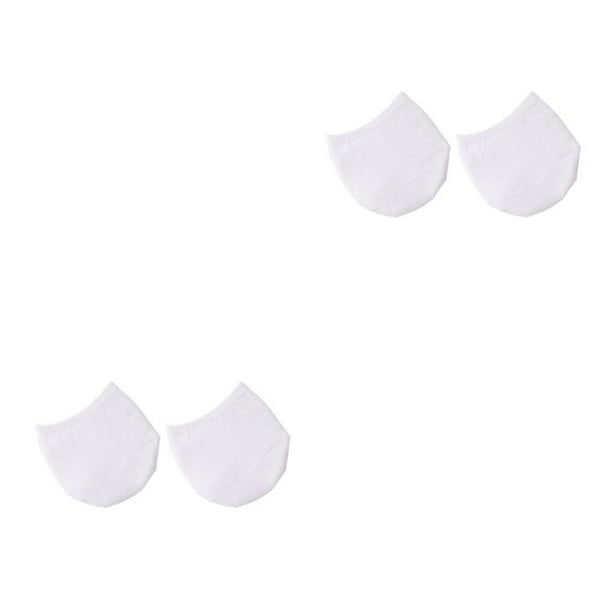 Qarigey Calcetines de verano para el antepié, accesorio de ropa transpirable, medias de mujer, calcetín corto de Color sólido para niñas al aire Blanco 2piezas Qarigey CBP502152