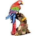 thumbnail image 4 of Almencla Parrot Statue Art Crafts Animal Sculptur for Entrance Desk Table Centerpiece 22cmx30cm, 4 of 8