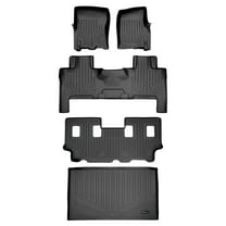 SMARTLINER 4 Rows Custom Fit Floor Liners Compatible with 2011 - 2017 Ford Expedition EL 8 Passenger
