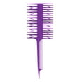 thumbnail image 1 of de Tejido de Salón de Plástico de dos cara de 3 Vías para Resaltar El Tinte Balayage - Púrpura Yinane Peine de realce profesional, 1 of 7