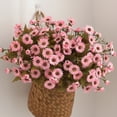 thumbnail image 3 of dajkiuy Small Daisy Artificial Flowers Mini Daises Flowers 1 Bouquets 6.2 Inch Faux Chamomile Silk Flowers for Home Decoration Flowers Arrangment (Red), 3 of 6
