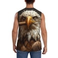 thumbnail image 4 of Pofeuu Funny Bald Eagle Print Men's Muscle T-Shirt, Sleeveless, Muscle Tank, Classic Muscle Tee Top For Men Casual Sleeveless Muscle T-Shirt Trendy Clothes-Small, 4 of 7