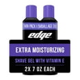 thumbnail image 2 of (4 pack) Edge Extra Moisturizing Men's Shave Gel Twin Pack, 14 oz, 2 of 11