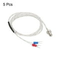 thumbnail image 3 of K Type Temperature Sensor 5pcs M8 Screw Temperature Probe Thermocouple 3.3ft 0 to 800°C(32 to 1472°F), 3 of 5