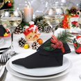 thumbnail image 3 of 16 Pcs Square Satin Napkins, Shiny Silk Tablecloths, Soft And Smooth Fabric Doily,for Wedding Banqu, 3 of 5