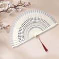 thumbnail image 2 of CSChome Handheld Fan Portable Folding Hand Chinese Style Decorative Dancing Wedding Party Accessories, 2 of 7