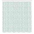 thumbnail image 3 of Ambesonne Neutral Color Shower Curtain, Pebble Like Shapes, 69"Wx84"L, Pale Seafoam and White, 3 of 3