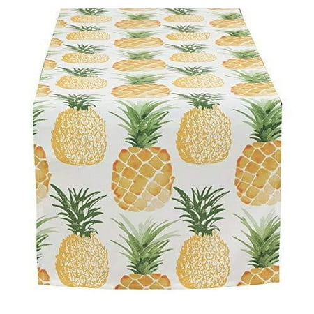 

Fennco Styles Tropical Pineapple Printed Tablecloth