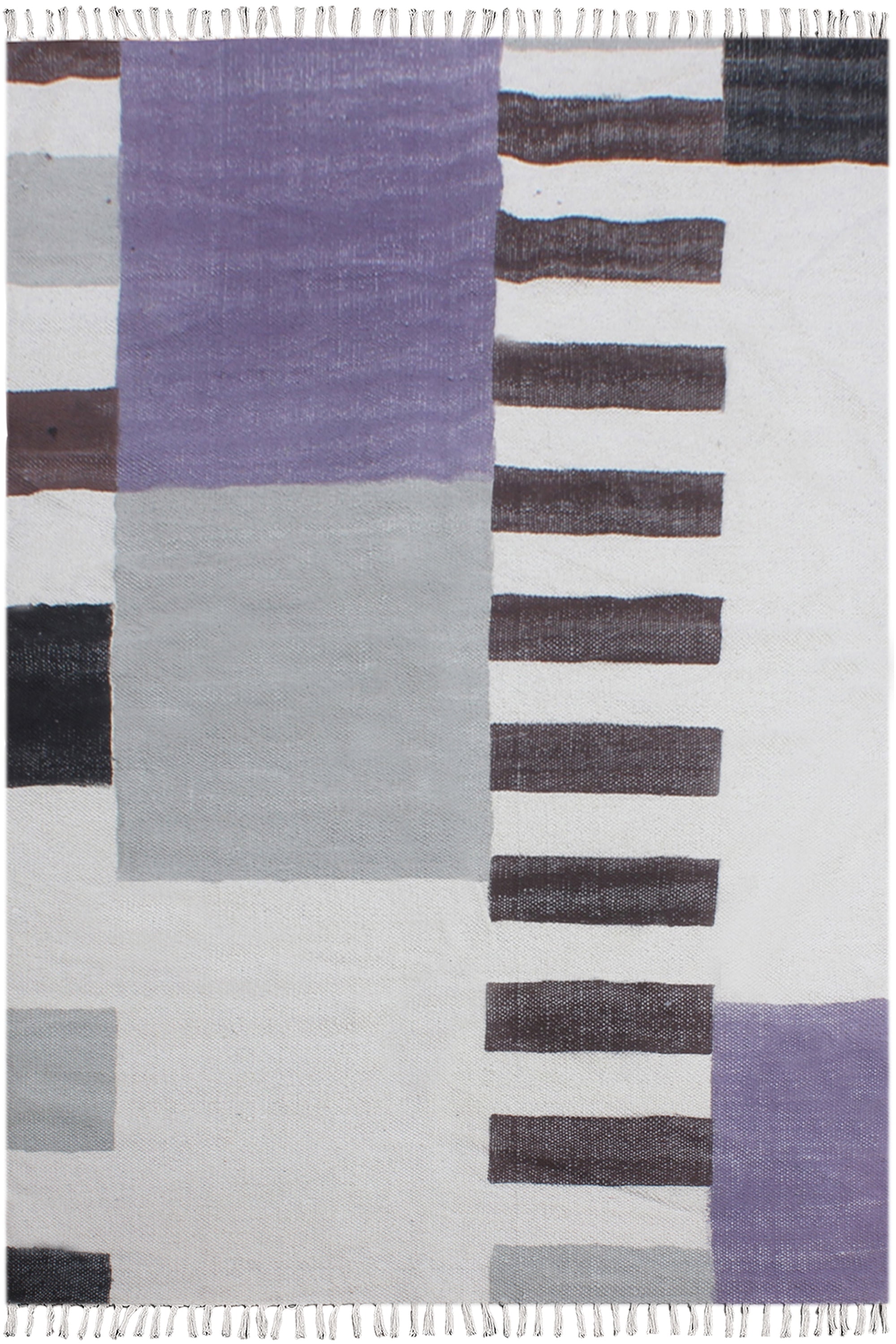 Casavani Outdoor Garden Rug Bohemian Durrie, Blue 8x8 ft