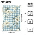 thumbnail image 3 of Blue Floral Flowers Grids Ring Binder Notebook Journey Note Diary College Ruled Spiral Notebook Study Loose Leaf Paper A5 60 Pages, 3 of 8