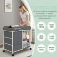 thumbnail image 7 of G TALECO GEAR Baby Changing Table, Portable Diaper Changing Station with Wheels, Nursery Organizer for Newborn and Infant, Dark Gray, 7 of 7
