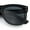 All Black, variant on Retro Concave Curved Front Horn Rim Hipster Plastic Fashion Sunglasses Tortoise - Black