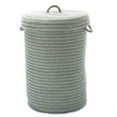 thumbnail image 1 of Wool Blend Moss Green hamper w/ lid, 1 of 1