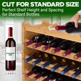 thumbnail image 2 of NutriChef 72 Bottle Wine Rack Stackable Bamboo Freestanding, 8-Tier Modular Shelf, Sturdy Wobble Free, Upgraded 2026 Design, Easy, 2 of 6