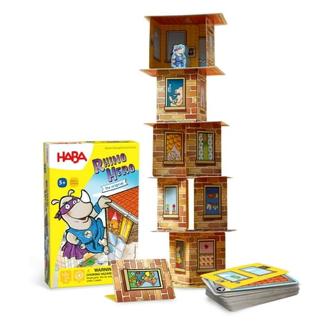 HABA Rhino Hero Game - Card Games for Kids & Stacking Card Game Adventure