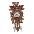 thumbnail image 4 of Clocks Hand-Carved Cuckoo Clock Living Room Bedroom Decor Tabletop Wall Cuckoo Clock, 4 of 6