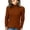 119#Brown, variant on Women's Casual Turtleneck Sweaters Cable Knit Fall Long Sleeve Slim Fit Pullover Tops XL
