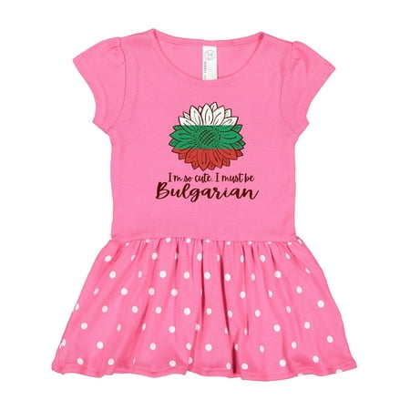 

Inktastic I m So Cute I Must Be Bulgarian Sunflower Gift Toddler Girl Dress