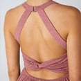 thumbnail image 6 of JULMCOMO Jumpsuits for Women Scoop Neck Cross Back Casual Overalls Sleeveless Elastic Waisted Summer Harem Pants with Pockets Red XL, 6 of 7