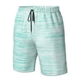 thumbnail image 5 of Kll Blue Bright Men'S Casual Summer Beach Shorts Hawaiian Shorts With Pockets-X-Large, 5 of 9