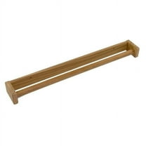 22 in. Traditional Solid Teak Towel Bar, Brown