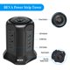 BEVA Power Strip Tower Surge Protector Flat Plug Desktop Charging
