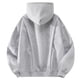 thumbnail image 4 of pstuiky Camisas de manga larga de invierno para hombre, Chaqueta tipo cárdigan con cremallera y capucha de manga larga de color liso para hombre Tops de hombre xxxl, 4 of 5