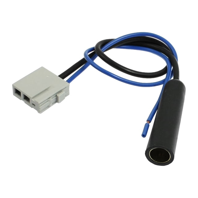 Coche Cd Radio Antena Arnés de Cables para Nissan Tiida Livina Sylphy Qashqai Negro Azul 300mm de Largo No Oem
