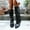 Black, variant on Viluyesy Womens Flodover Boots, Pointed Toe Chunky Heels Faux PU Leather 2025 Fashion Pull-On Knee High Boots Red US6.5