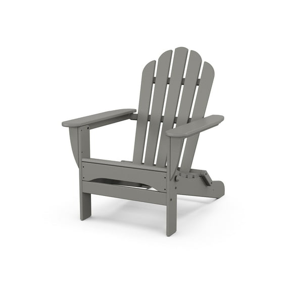 Trex Outdoors Monterey Bay Folding Outdoor Adirondack Chair in Stepping Stone