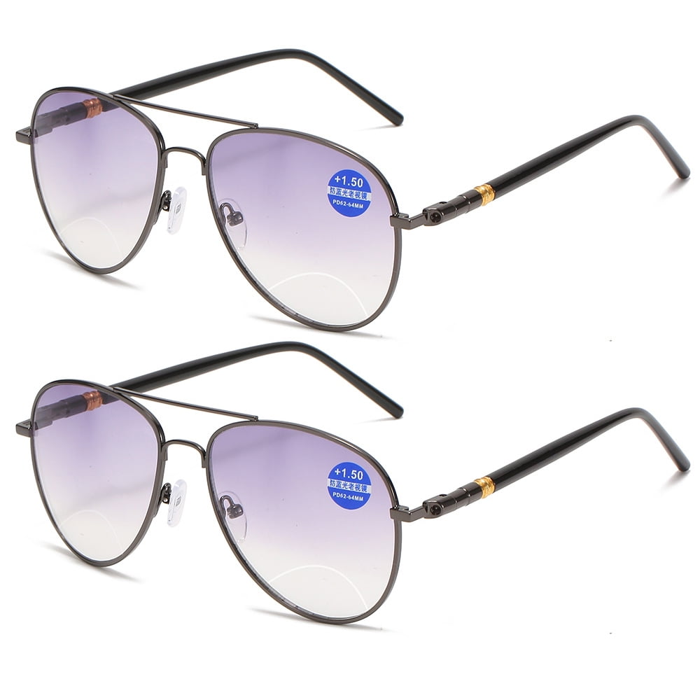 How Much Do Bifocals Cost At Walmart 2 Pack Pilot Invisible Bifocal Reading Glasses Blue Light Blocking
