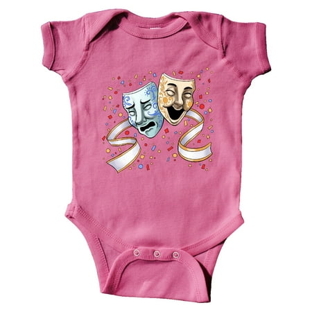 

Inktastic Tragedy and Comedy Stage Masks Gift Baby Boy or Baby Girl Bodysuit