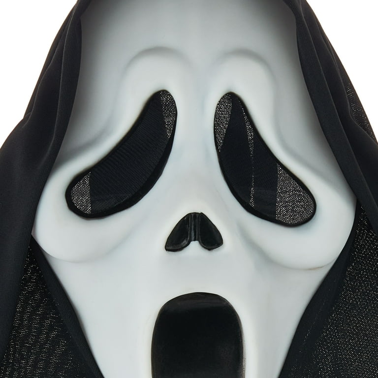 Ghost Face Mask for Adults, White, Halloween Costume Accessory for Adults, by Fun World