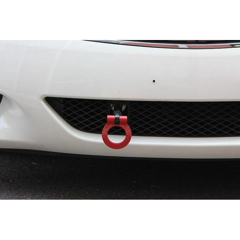 Xotic Tech JDM Front Rear Bumper Racing Style Red Tow Hook For