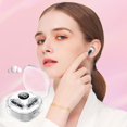 thumbnail image 6 of Wireless Earbuds, Bluetooth 5.3 Headphones in Ear with 4 ENC Noise Cancelling Mic, HiFi Stereo Deep Bass Wireless Earphones 40Hrs, in-Ear Earbud Bluetooth Dual LED Display IP7 Waterproof - White, 6 of 8