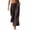Brown, variant on Flowy Wide Leg Pants for Women Plus Size Drawstring Long Pant Ruffle Pants with Pockets Adjustable Cuffs Clothes
