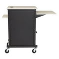 thumbnail image 4 of Oklahoma Sound PRC Series Modern Metal Jumbo Presentation Cart in Ivory/Black, 4 of 11