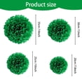 thumbnail image 3 of Bearachild Papel verde oscuro de Pom Pom de 7,8 pulgadas para decoraciones de flores de papel de fiesta de cumpleaños Kits de decoración para fiestas De color verde oscuro 7.8 pulgadas, 3 of 6