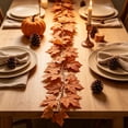 thumbnail image 7 of AYktou Fall Maple Leaf Garland for Thanksgiving Decor, 5.7 Ft Hanging Vine Garland Gradient Color Artificial Maple Leaves Autumn Decor for Table Home Wedding Fireplace Party Outside Indoor Decor, 7 of 7