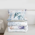 thumbnail image 5 of Erosebridal Sea Animal Turtle Queen Comforter Set,Ocean Coral Starfish Bedding Comforter Set For Boys Girls, Reversible 3pcs, 5 of 7