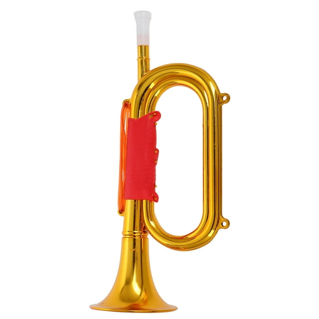 Corneta de plástico para niños, accesorio para actuación en escenario, instrumento musical, trompeta de mano, cuerno de corneta, accesorios para animar, recuerdo de fiesta para fiesta de Navidad