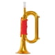thumbnail image 1 of BRIGHTFUFU Juguete de corneta de plástico para niños pequeños, instrumento musical para educación temprana, trompeta, corneta, accesorio para actuación en escenario, 1 of 8