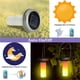 thumbnail image 2 of Luz de llama con tapa de masón solar de 4 piezas (sin botella de vidrio), luz de llama de simulación LED, luz de vela decorativa para interiores y exteriores, 2 of 4