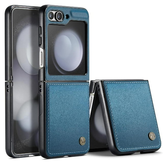 Funda tipo cartera Samsung Galaxy Z Flip 6 5G con cierre magnético, RFID, tarjetero, soporte, carga inalámbrica