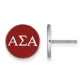 thumbnail image 1 of Sterling S. LogoArt Alpha Sigma Alpha Enameled Post Earrings Sterling Silver Earrings, 1 of 2