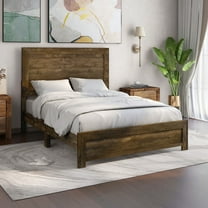 Furniture of America Volo Panel Bed, Walnut, Queen