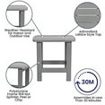 thumbnail image 4 of Flash Furniture Winston 3-Piece Poly Resin Rocking Patio Chair and Side Table Set, Gray, 4 of 13